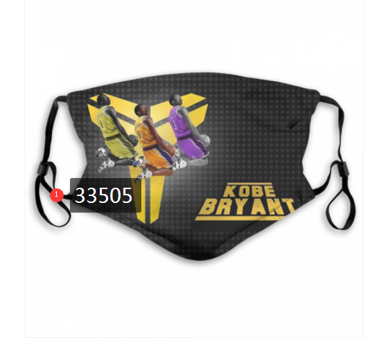 2021 NBA Los Angeles Lakers #24 kobe bryant 33505 Dust mask with filter->nba dust mask->Sports Accessory